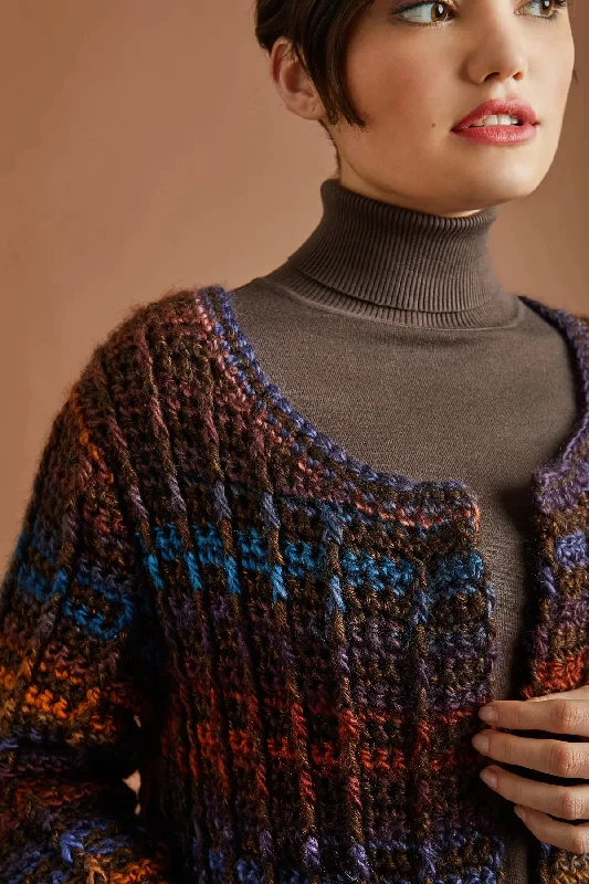 Free Colourfully Modern Cardigan Pattern