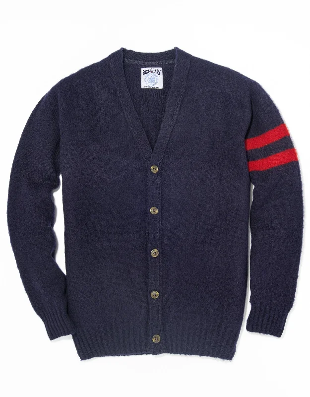 SHAGGY DOG UNIVERSITY CARDIGAN - NAVY