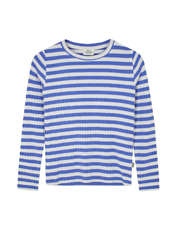 5x5 Classic Stripe Talika Top, Amparo Blue/ Vanilla Ice