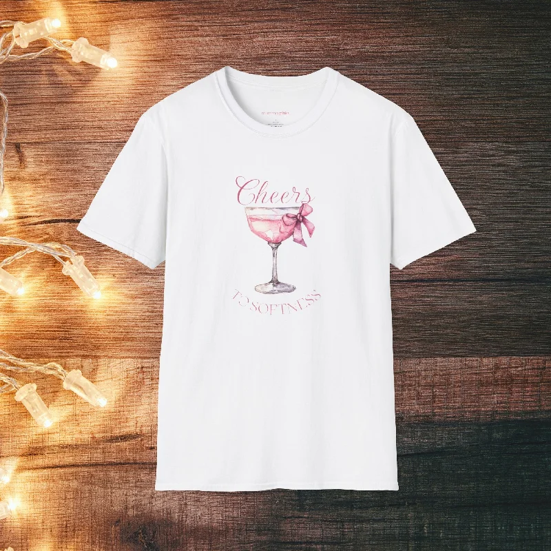 Cheers to Softness Coquette Aesthetic T-Shirt