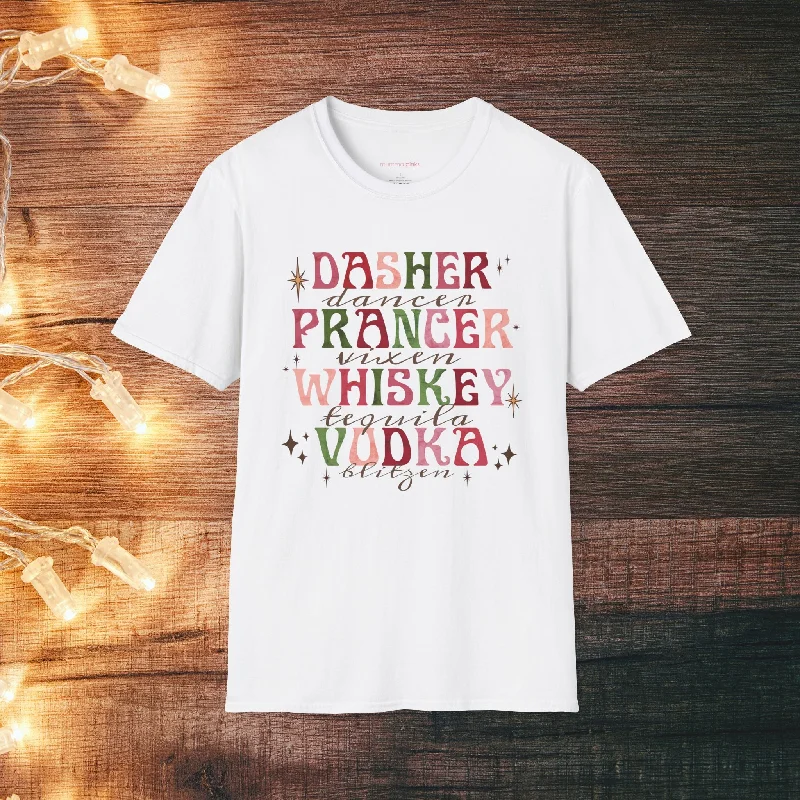 Christmas Reindeer Name Funny T-Shirt