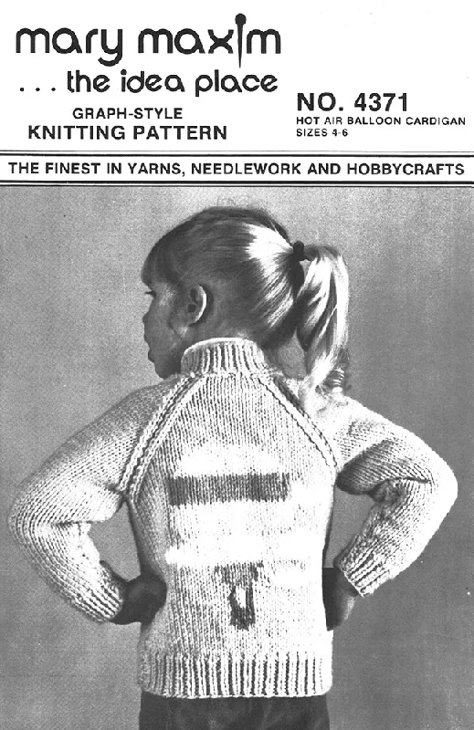 Hot Air Ballon Cardigan Pattern