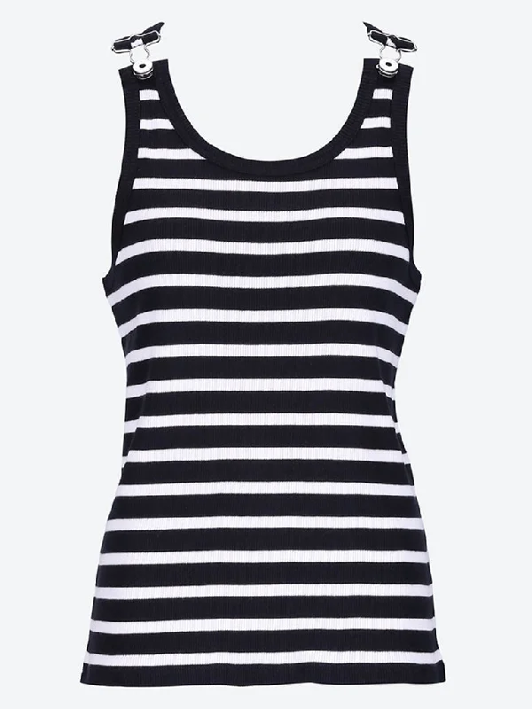 Ribbed mariniere tank top