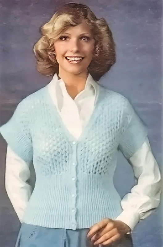 Ladies' Cap Sleeve Cardigan Pattern