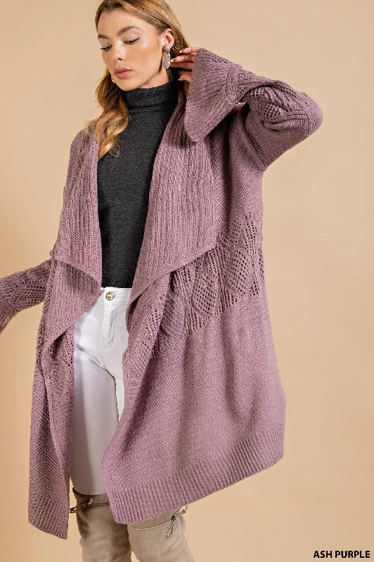 Lavender Bell Sleeve Cardigan