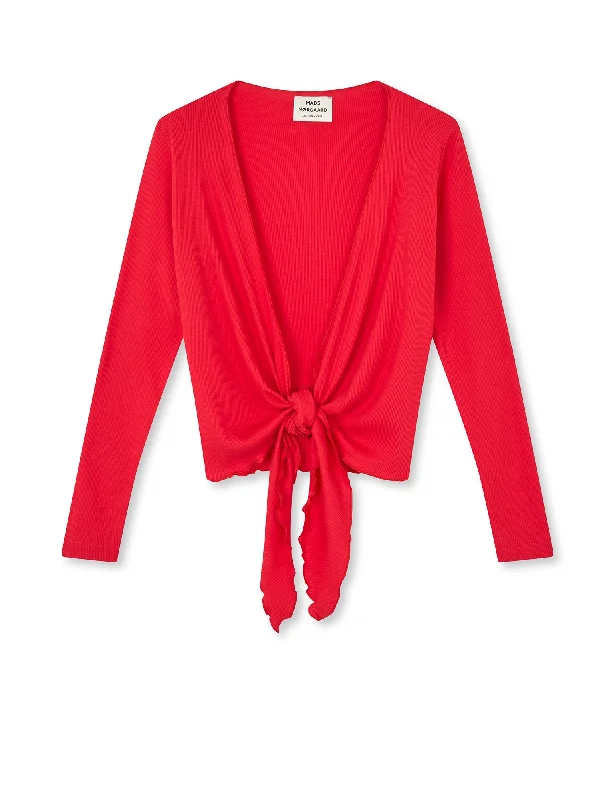 NPS Wrap Top Solid Colour, Red