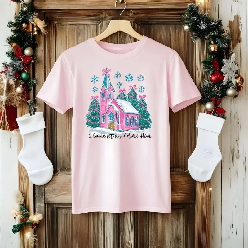 Pink Church Graphic Tee