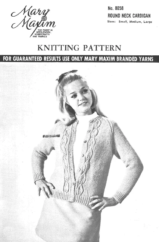 Round Neck Cardigan Pattern