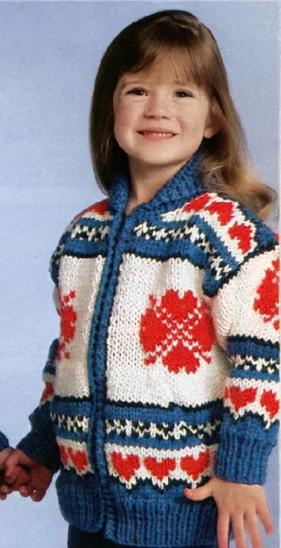 Snowflake And Hearts Jacket Pattern