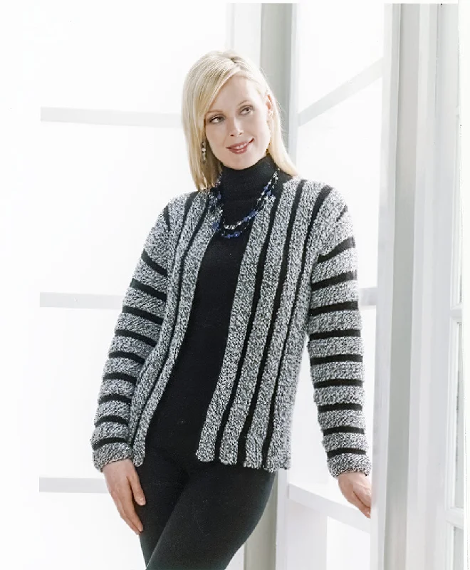 Striped Ragg Cardigan Pattern