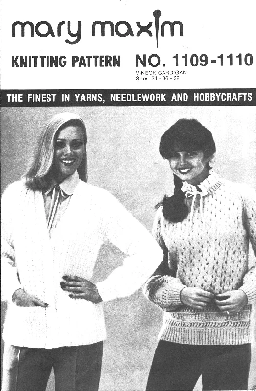 V-Neck Cardigan Pattern