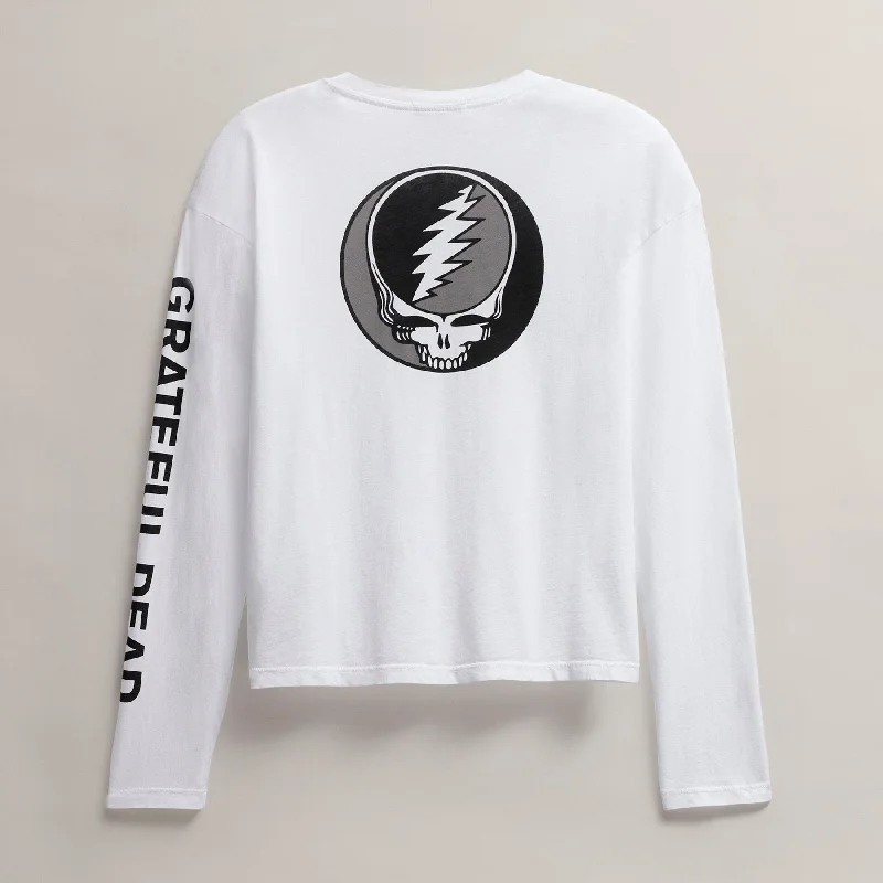 Women's Grateful Dead Long Sleeve - White/Black