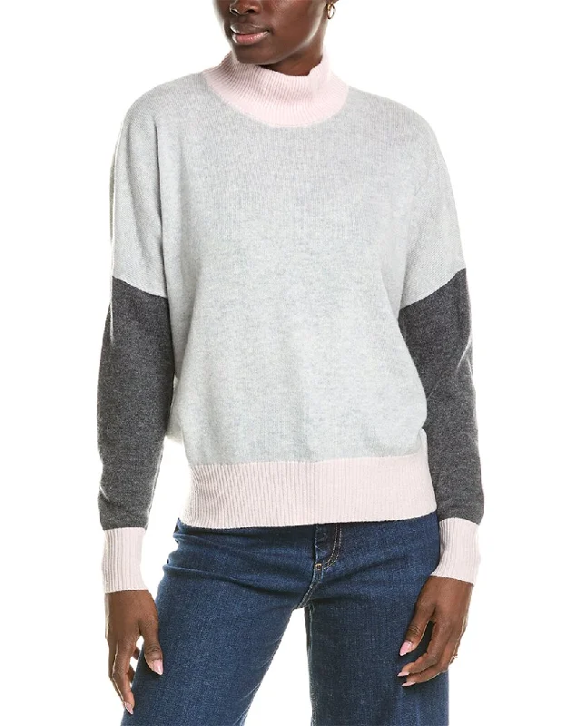 Brodie Cashmere Wool & Cashmere-Blend Color Block Jumper