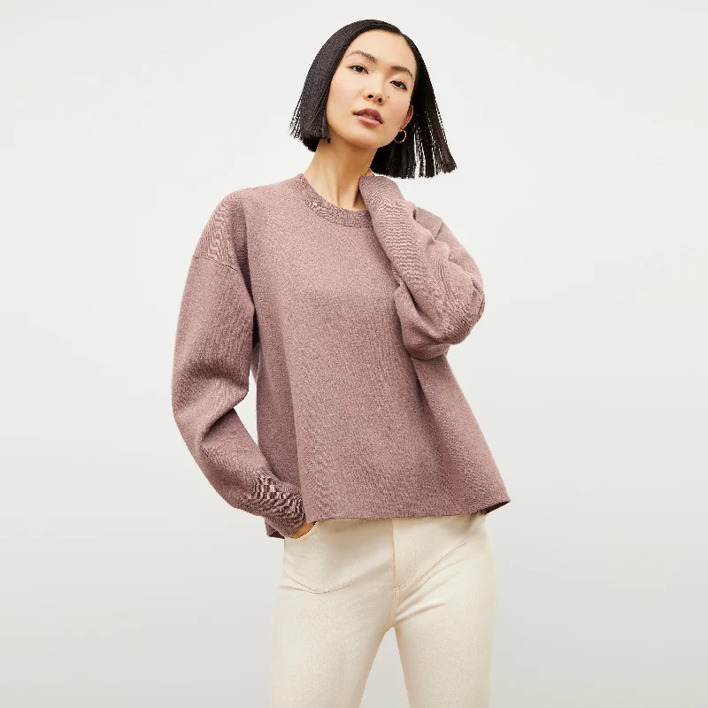 Quincy Pullover - Boiled Wool :: Rose Taupe