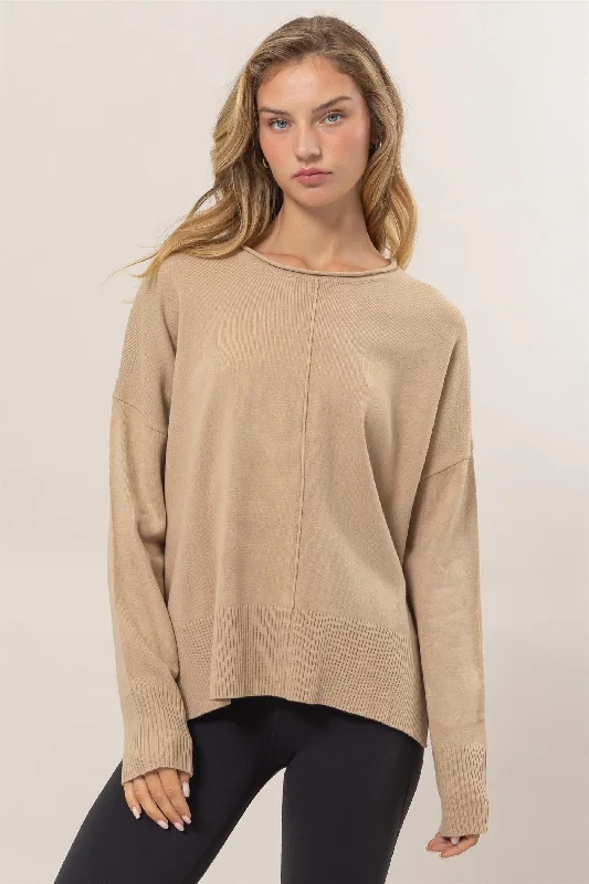 Warm Stride Ribbed Pullover