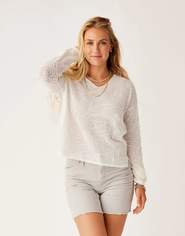 Zella Mesh Pullover: Cloud