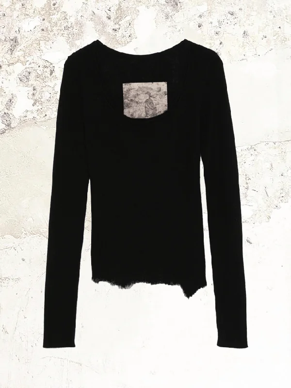 Ziggy Chen crew neck cashmere long sleeve jumper