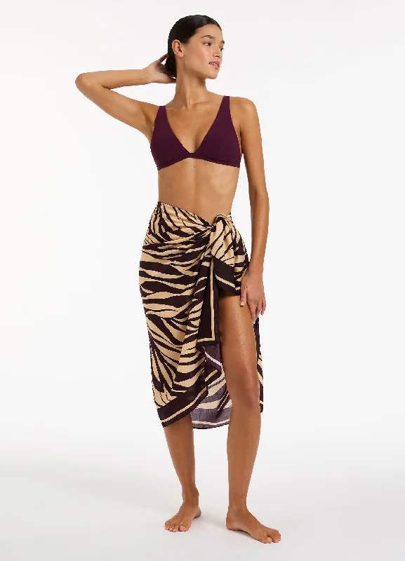 Fine Lines Sarong  - Port