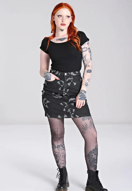 Hellbunny - Jack O Lantern Black - Skirt