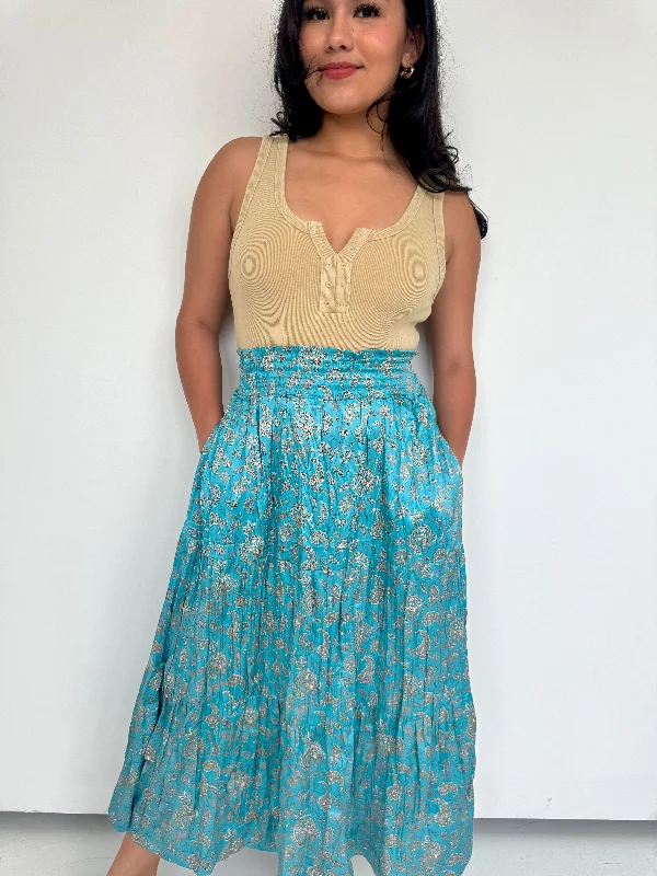 jocelyn teal skirt