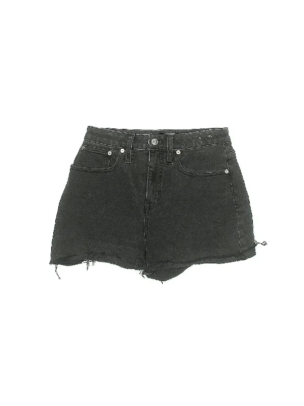 Mid-Rise Denim Shorts