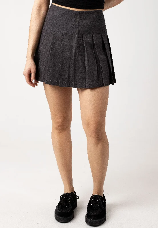 Noisy May - Sofie Short Pleat Mini Black - Skirt