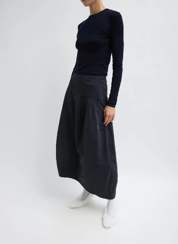 Nylon Asymmetrical Balloon Skirt