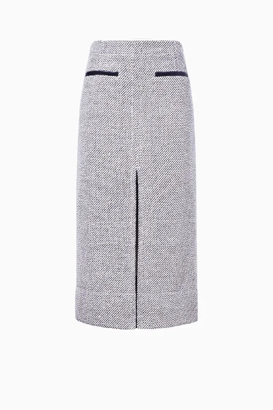 Proenza Schouler White Label Kingsley Skirt - White/ Grey