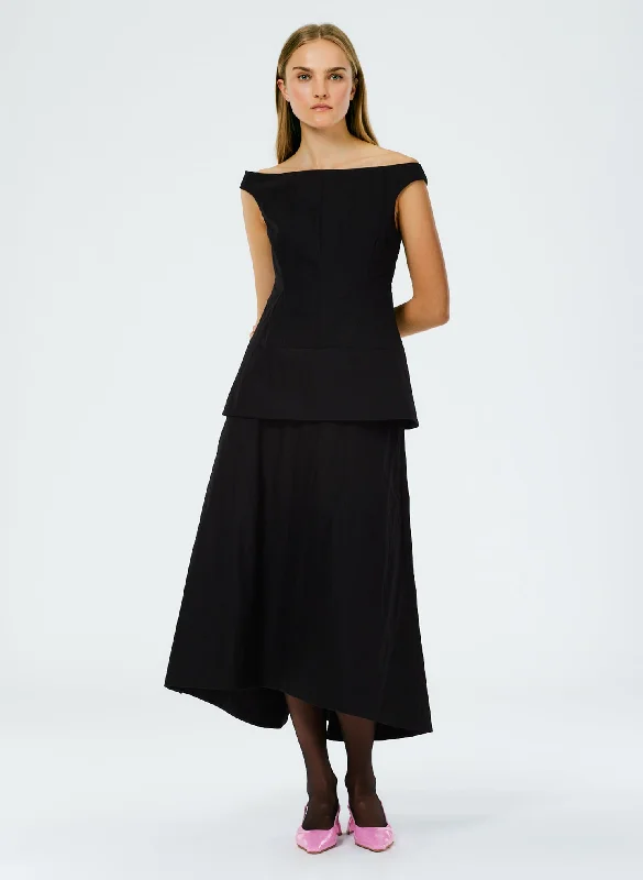 Schema Sculpted Midi Skirt