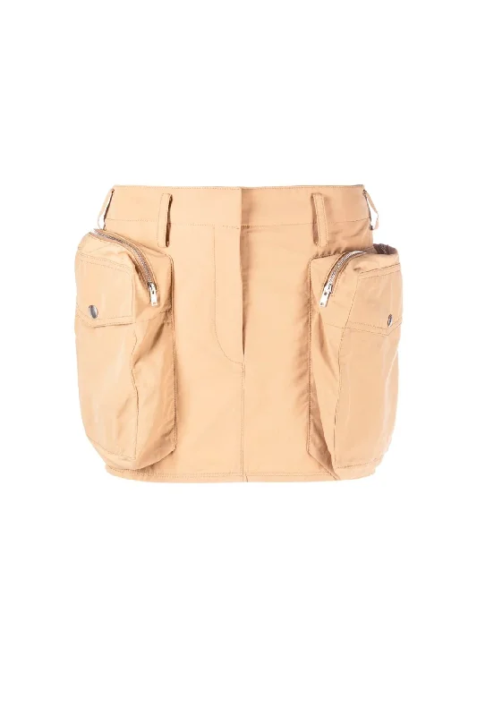 Stella McCartney Utilitarian Mini Skirt - Sand