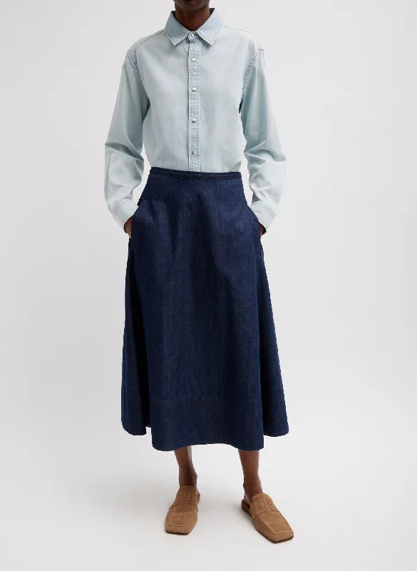 Summer Denim Circle Skirt