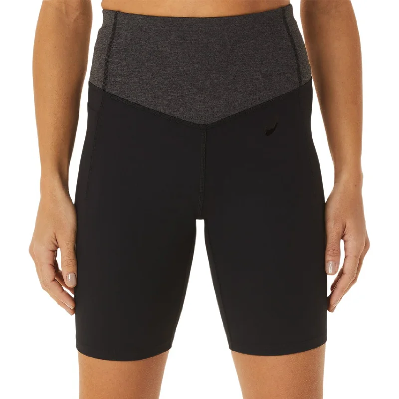 Asics Flexform Colour Block Womens Running Bike Short Tights - Black