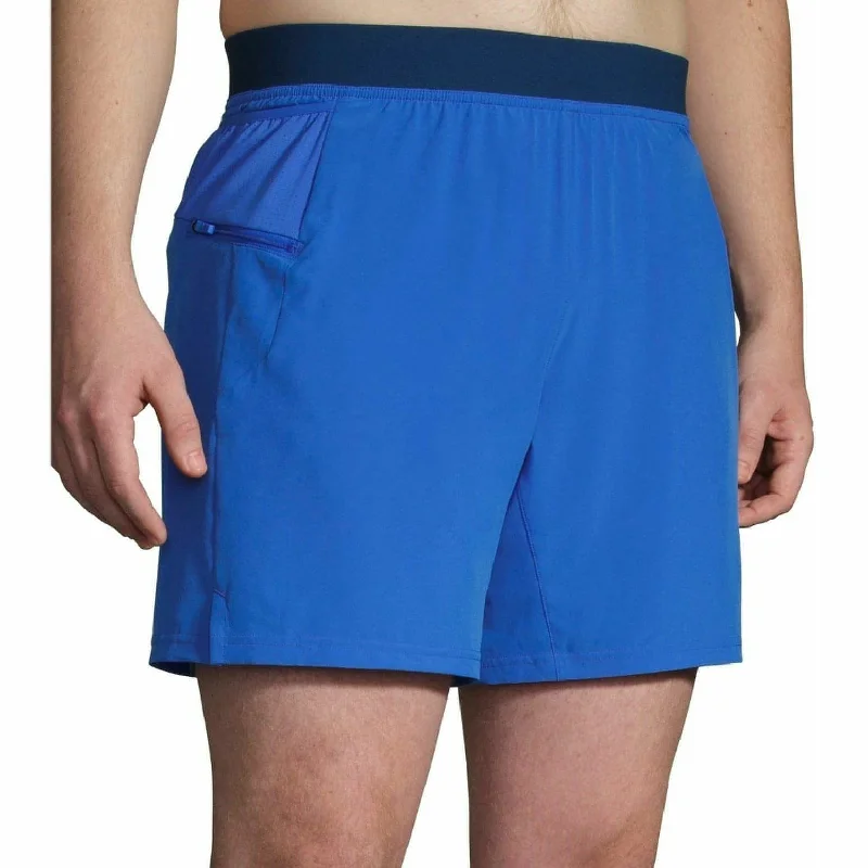 Brooks Sherpa 7 Inch Mens 2 In 1 Running Shorts - Blue