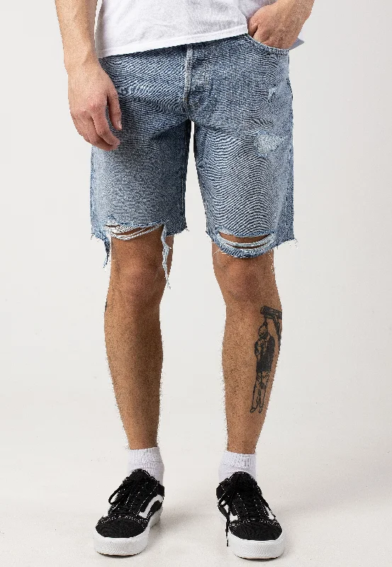 Only & Sons - Edge Destroy Light Blue Denim - Shorts