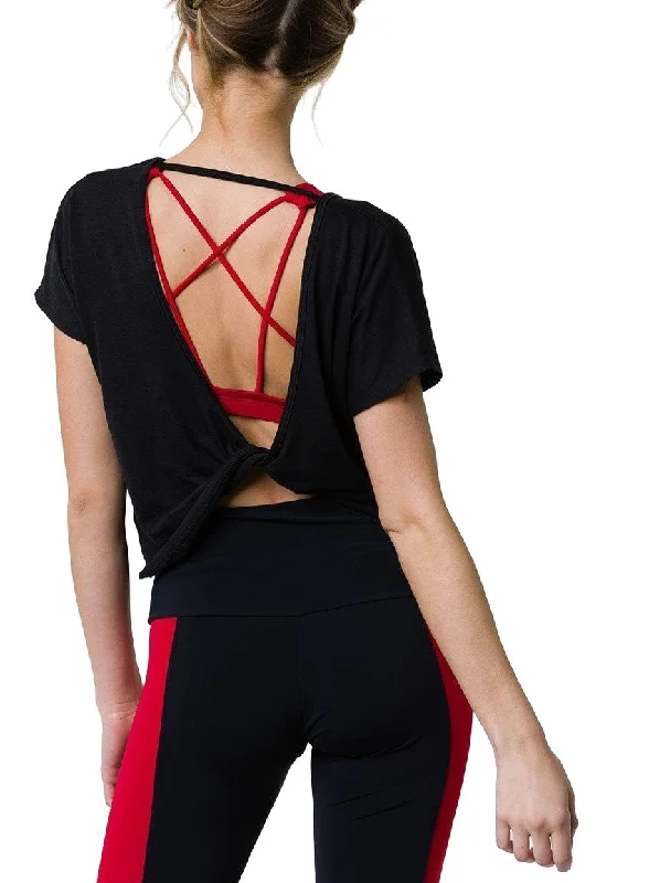 Onzie Hot Yoga Swing Back Top 3707 Black