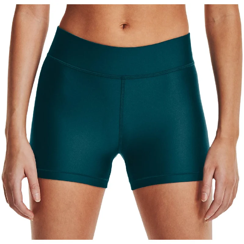 Under Armour HeatGear Mid Rise Womens Short Running Tights - Green