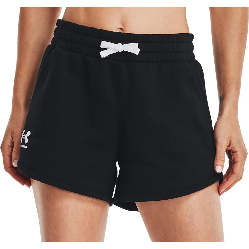 Under Armour Rival Fleece Womens Training Shorts - Black