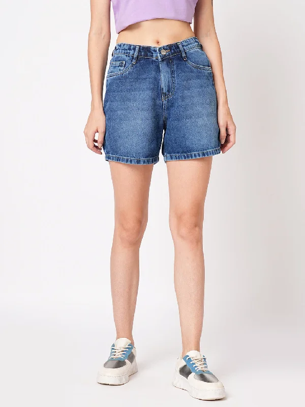 Women High-Rise Slim Fit Shorts