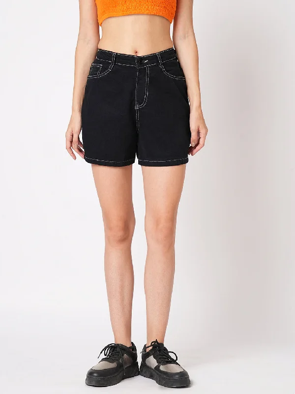 Women High-Rise Slim Fit Shorts