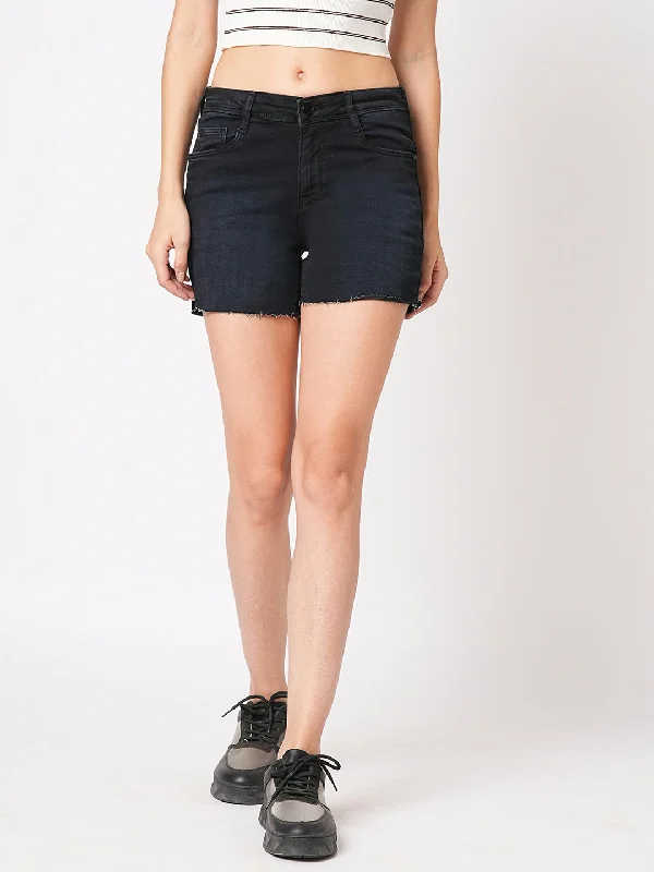 Women High-Rise Slim Fit Shorts