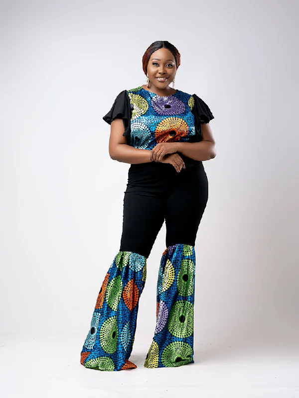 African Print two toned Folake set