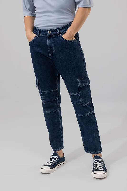 Buzzer Blue Cargo Baggy Jeans