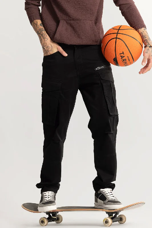 Kyubic Black Cargo Pant